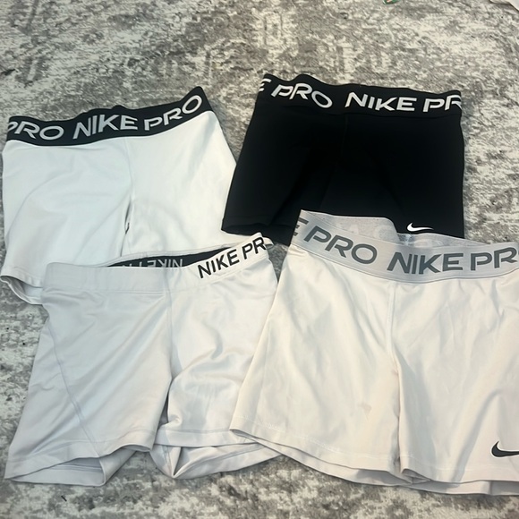 Nike Pants - 4 nike pro spandex shorts